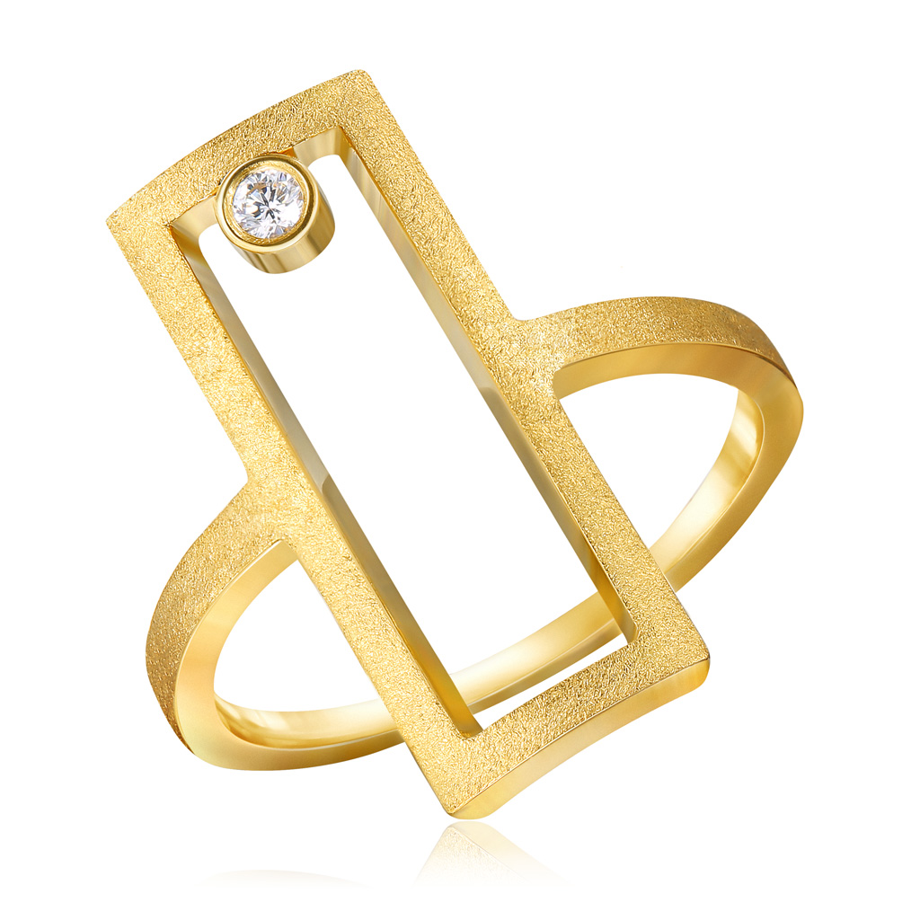 Кольцо из желтого золота с бриллиантом 45519194170