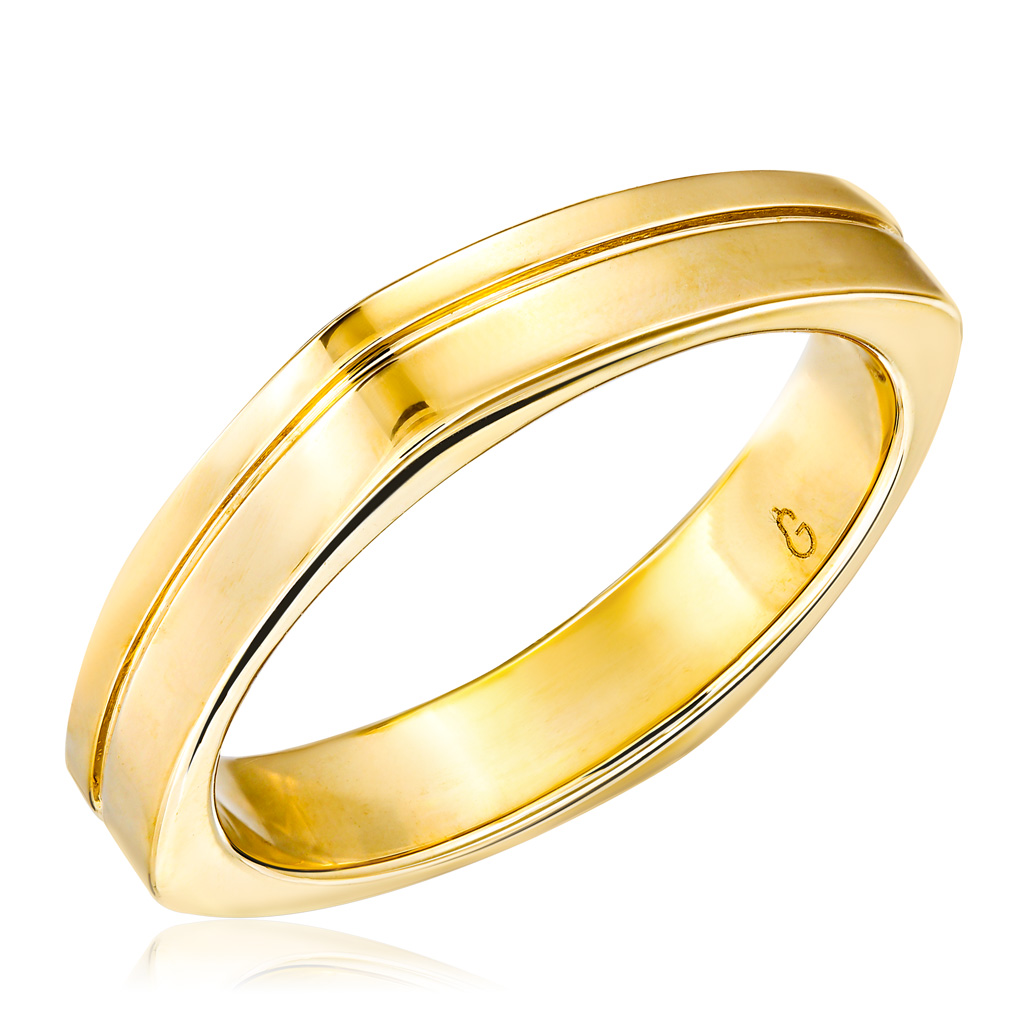 Кольцо обручальное из желтого золота 45110770200