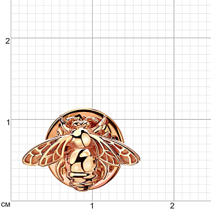 Булавка из красного золота