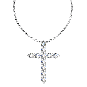 Колье с бриллиантами из белого золота