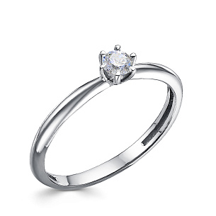 Кольцо из платины с бриллиантом