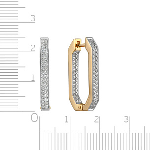 Конго из красного золота с бриллиантами