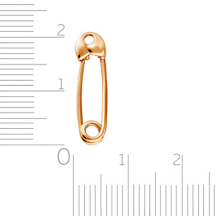 Булавка детская из красного золота