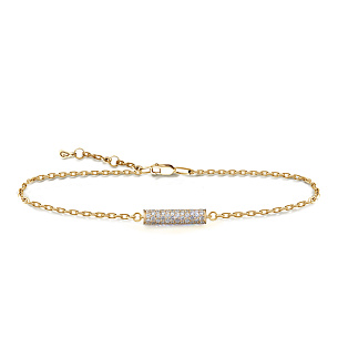 Браслет из желтого золота с бриллиантами