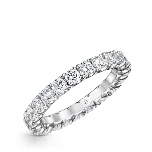 Кольцо из белого золота с бриллиантами