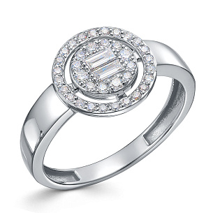 Кольцо из платины с бриллиантом