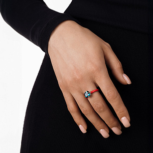 Кольцо из серебра с эмалью