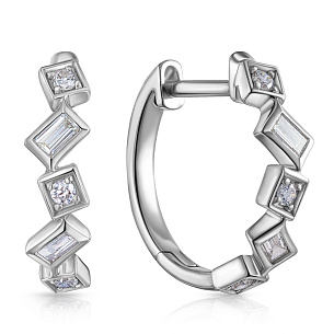 Конго из белого золота с бриллиантами