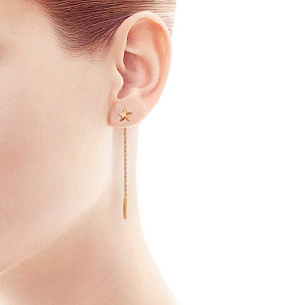 Продевки из красного золота, плетение якорное