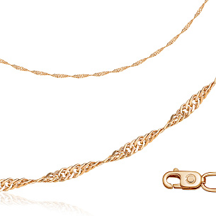 Браслет пустотелый из красного золота