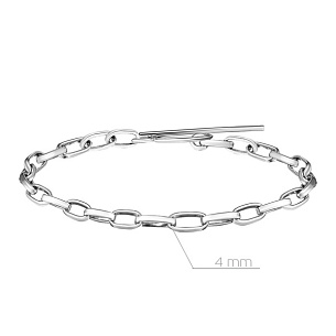 Браслет декоративный из серебра