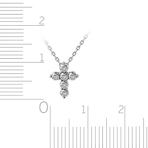 Колье из белого золота с бриллиантами