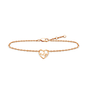 Браслет декоративный из красного золота