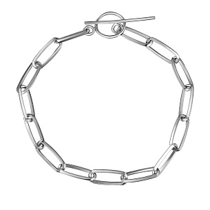 Браслет декоративный из серебра