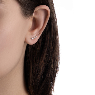 Серьги Клаймберы из серебра