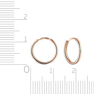 Конго детские из красного золота