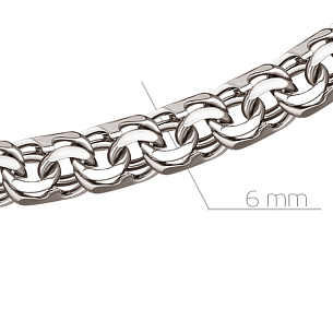 Браслет ручной работы из серебра, плетение шпрингелевое