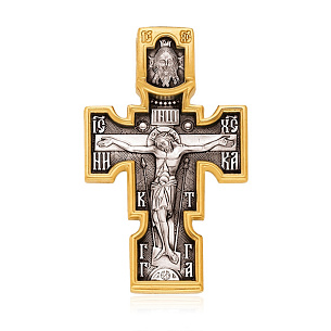 Крест из серебра с золочением