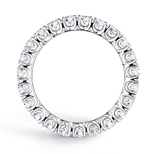 Кольцо из белого золота с бриллиантами