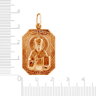 Иконка из золота Николай Чудотворец