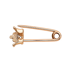 Булавка из красного золота с бриллиантом