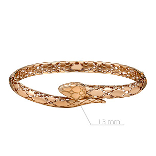 Браслет декоративный из красного золота