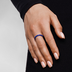 Кольцо из серебра с эмалью