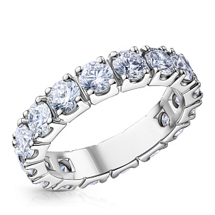 Кольцо из белого золота с бриллиантом