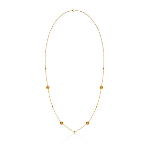 Сотуар из желтого золота с цитринами