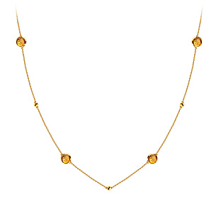 Сотуар из желтого золота с цитринами