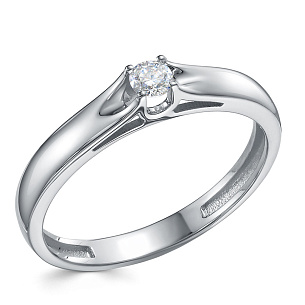 Кольцо из платины с бриллиантом