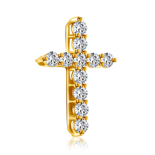 Колье из желтого золота с бриллиантами