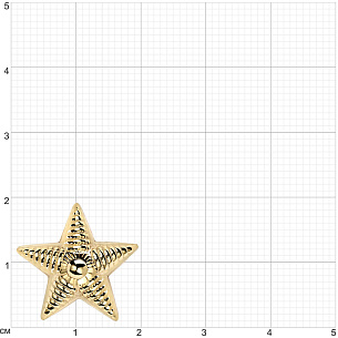 Звезда на погоны из жёлтого золота