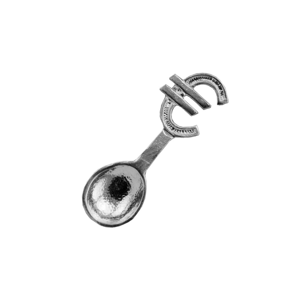 Ложка-загребушка из серебра ложка именная с подвесом анастасия 14 х 8 см
