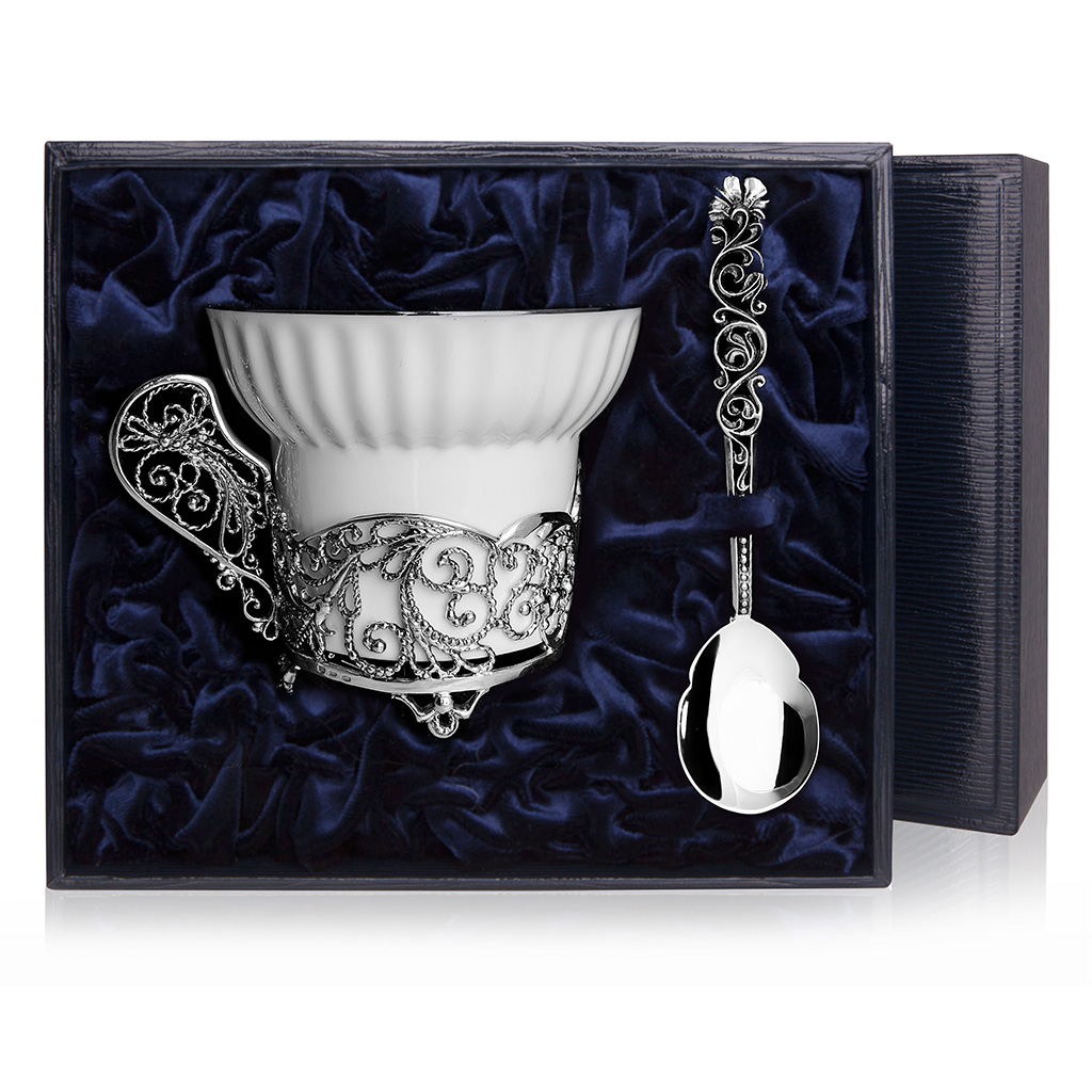Чайный набор из серебра arya home collection чайный набор elegant nora