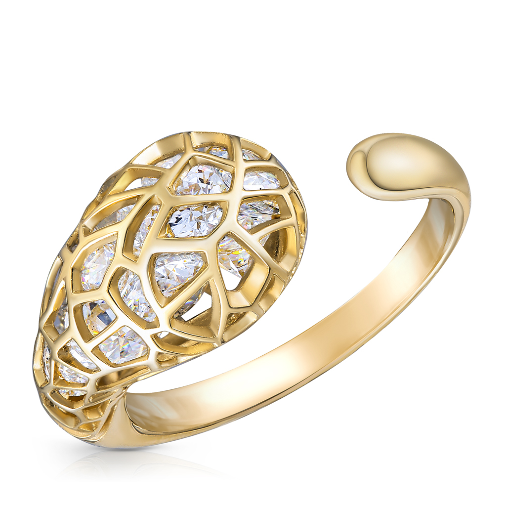 Кольцо из золота подвеска из красного золота platina jewelry 03 2448 н 401 1110 03 фианит
