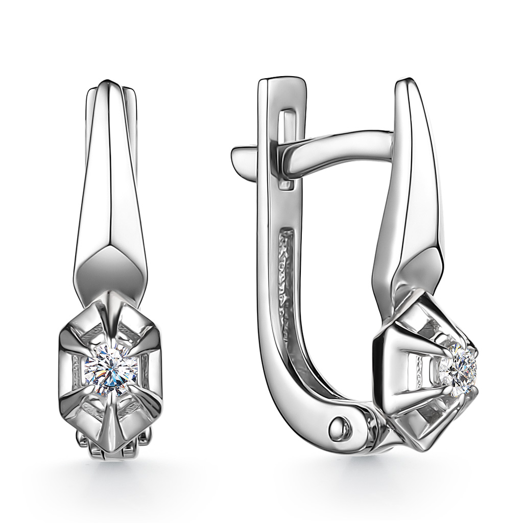 

Серьги с английским замком из золота 24192-200