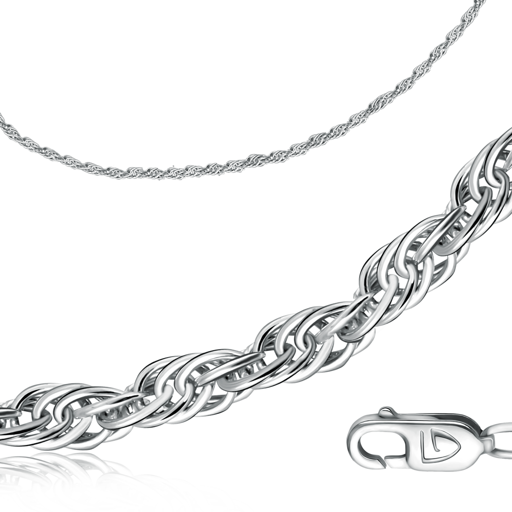 Бронницкий ювелир цепь из серебра 908-307