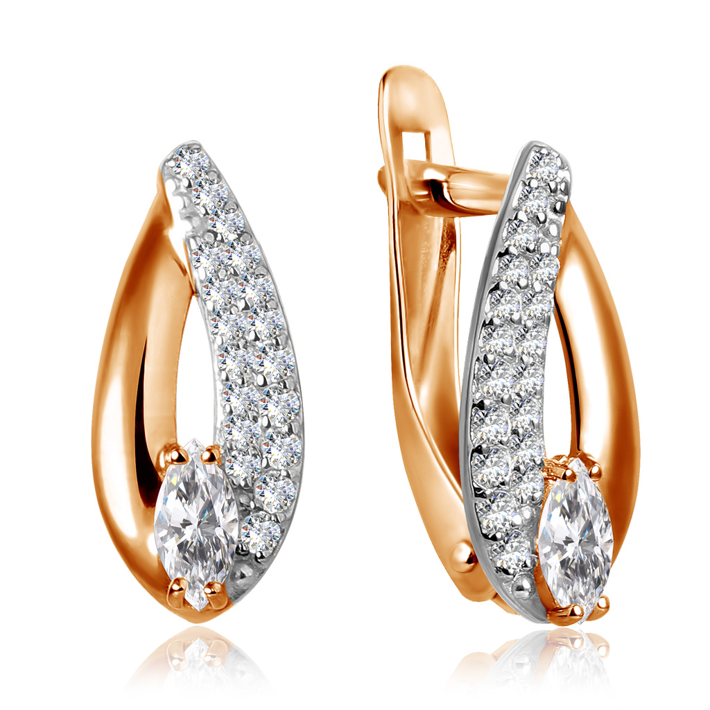 

Серьги с английским замком из золота Д0268-026630