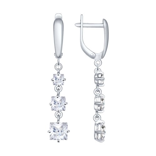 

Серьги с английским замком из серебра 94022009
