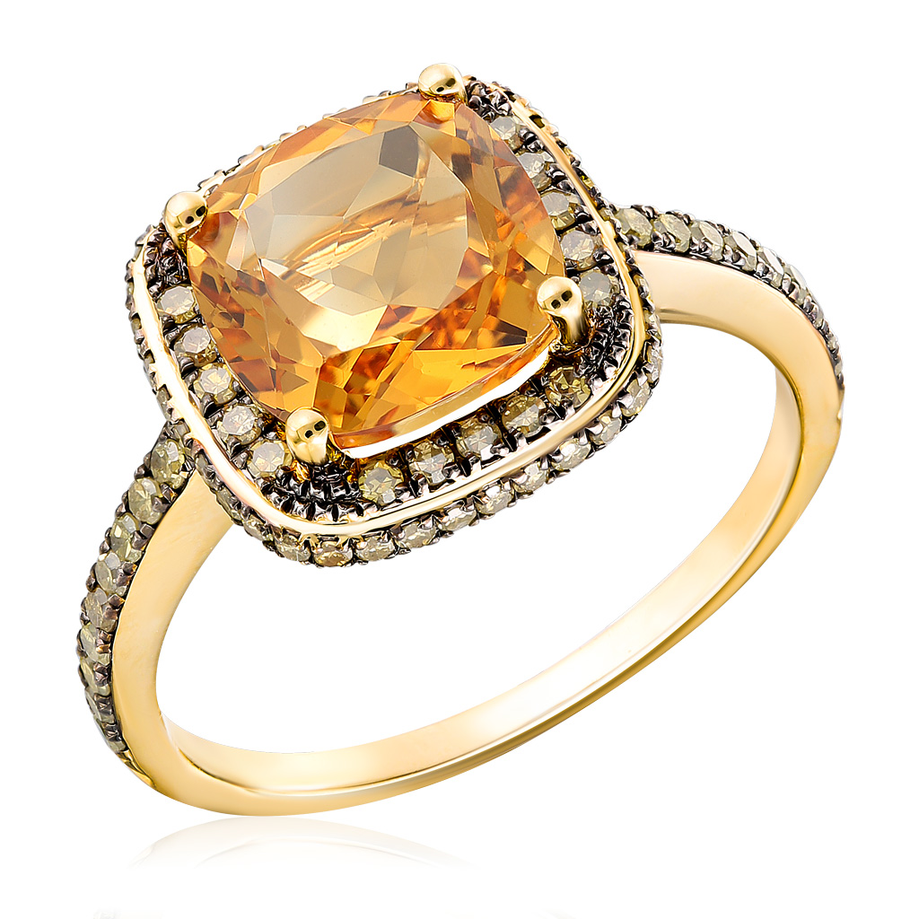 Бронницкий ювелир кольцо из желтого золота d0001795305