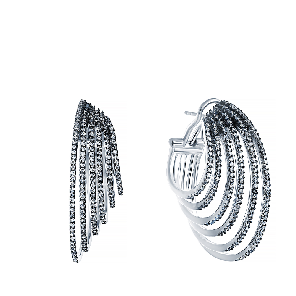 Серьги из серебра серьги женские из серебра balex jewellery 2410931231 топаз фианит
