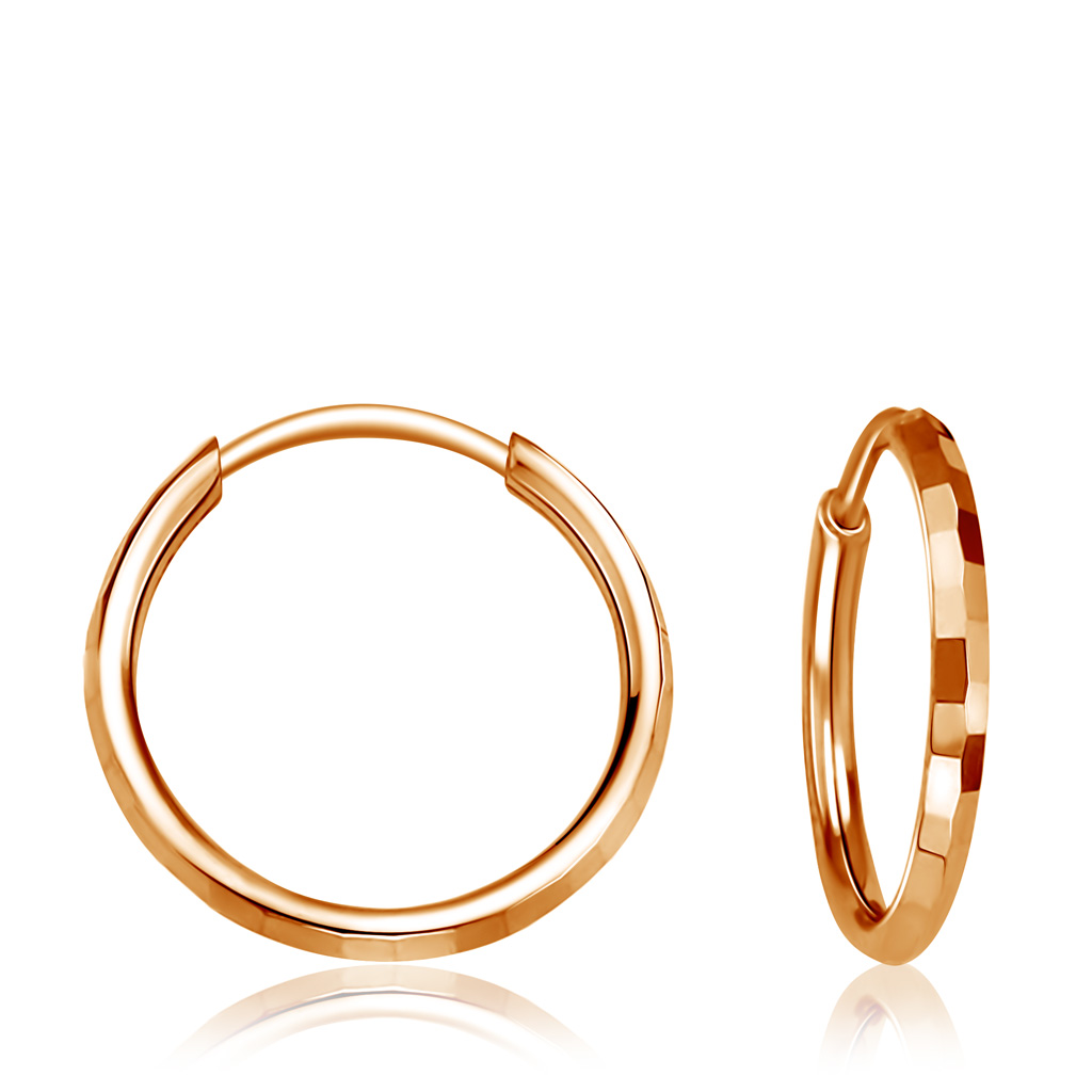 Серьги-кольца Конго из золота кольцеброс шароброс 2 шара 2 кольца 16 5 х 35 см