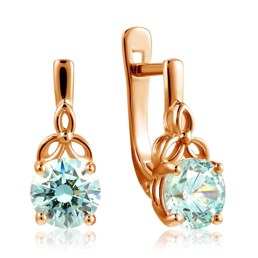 

Серьги с английским замком из золота 01С2110884-1