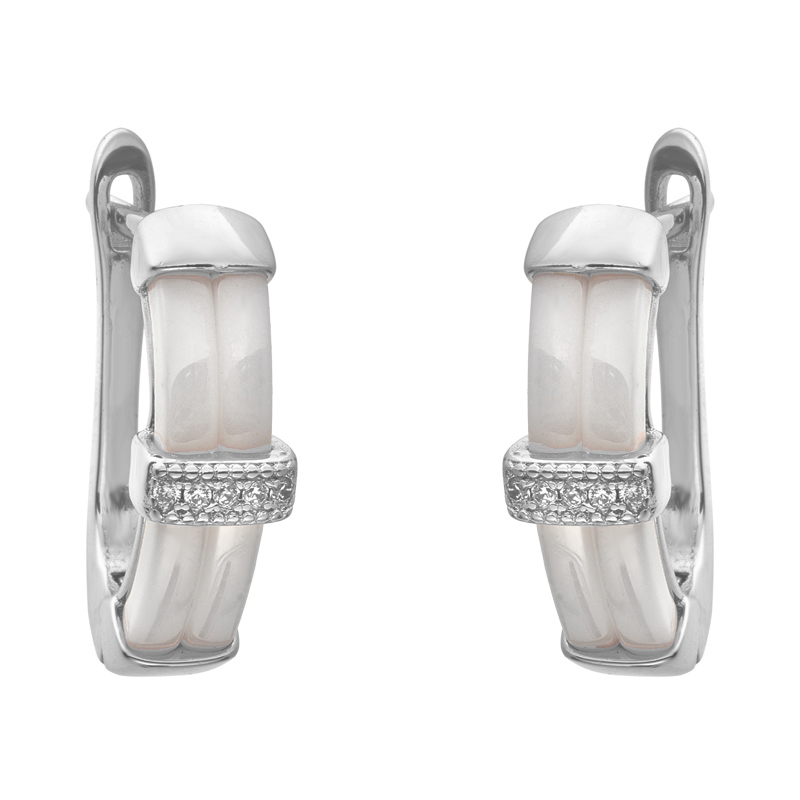 Серьги с английским замком из серебра серьги женские из серебра balex jewellery 2430930093 кварц агат