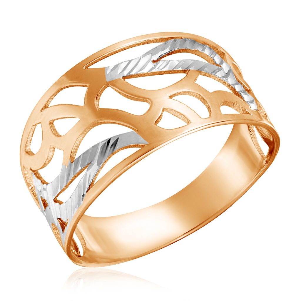Бронницкий ювелир кольцо из красного золота 01к116538
