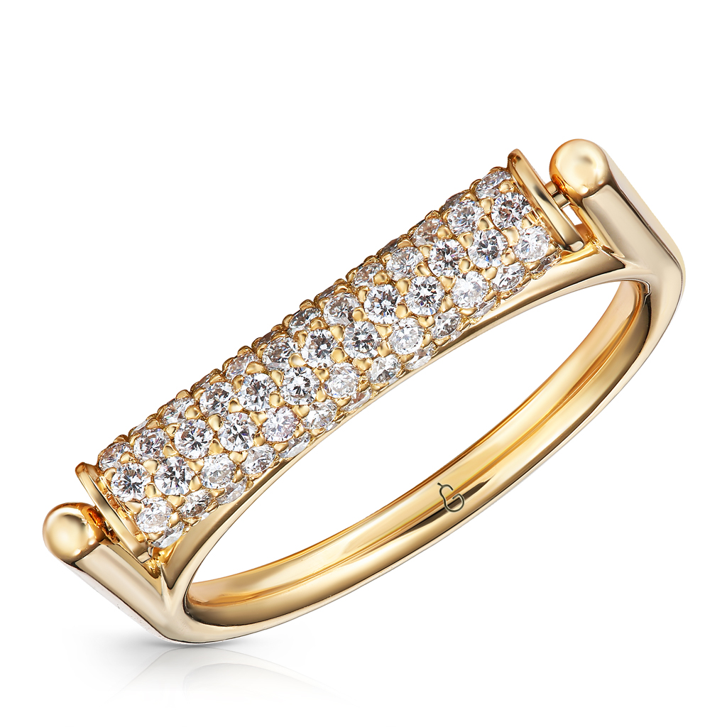 Кольцо из желтого золота с бриллиантами кольцо из желтого золота с бриллиантами хрусталем