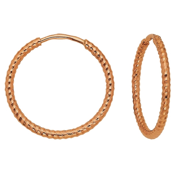 Серьги-кольца Конго из золота серьги пуссеты из золота с фианитами