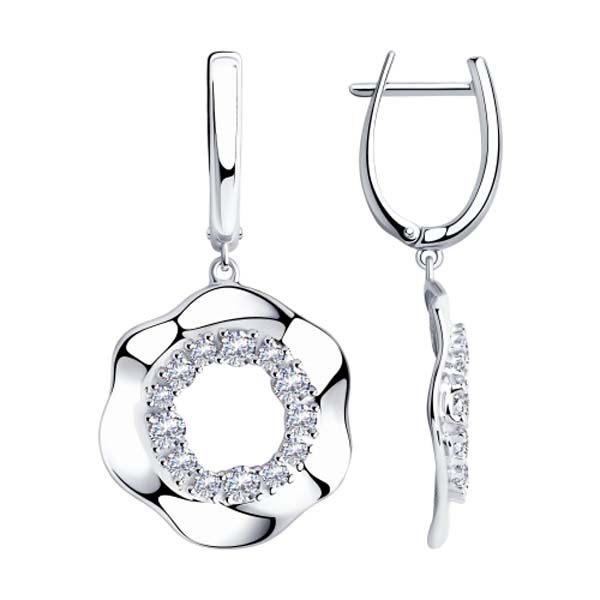 

Серьги с английским замком из серебра 94023684