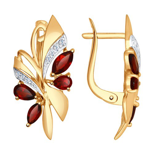 

Серьги с английским замком из золота 724990